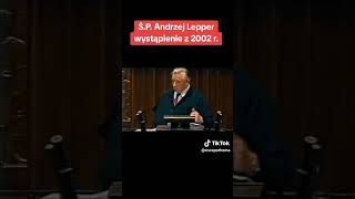 Andrzej Lepper wystąpienie z 2002r shorts sejm polityka lepper lewica kołodziejczak rolnicy [upl. by Ecilayram]