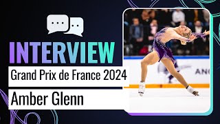 Big Goals  Amber GLENN USA  Women Winner  Grand Prix de France 2024  GPFigure [upl. by Komarek]