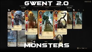 The Witcher 3  Enhanced Gwent Mod  Monsters Cards Gameplay [upl. by Block582]