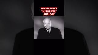 Eisenhower’s weird bus driver analogy eisenhower 1952 politics gop busdriver [upl. by Ilojne]