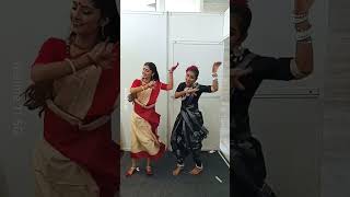 Green room fun with another participant dancer dancecover music explore maakali kalipuja [upl. by Ecnarolf952]