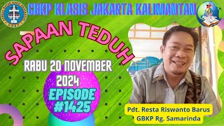 SAPAAN TEDUH KLASIS JAKARTA KALIMANTAN 1425 RABU 20 NOVEMBER 2024 [upl. by Noteloc]