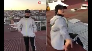 INFLUENCER grabo su Propia MUERTE en TikTok al caer del noveno piso en turquia [upl. by Naneik]