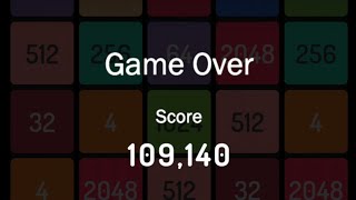 Part 10 Game Over X2 Blocks Game 3D amp Merge 2048 with 109140 High Score games x2blocks [upl. by Blase]