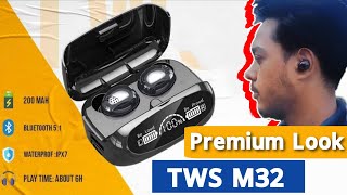 Tws M32 Bluetooth Earphones Review Wireless Earphones bangla review M32 tws Under 900 tk clocard [upl. by Faucher]