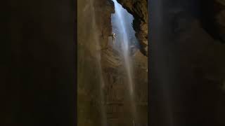 Gaping Gill 120m abseil cave caves srt adventure caving spelunking outdoors waterfall [upl. by Maag]