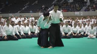 Aikido Class Mitsuteru Ueshiba Hombu Dojocho  12th IAF Congress in Takasaki [upl. by Luapnaej]