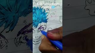 Satoru gojo hollow drawing like and subscribe satorugojo anime 😈😱🤯🩵❤️‍🔥 [upl. by Anaidni]