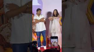 Guru Randhawa amp Saiee Manjrekar hot moves on isharetere kuchkhattaahojaay shortvideo shorts [upl. by Riancho75]