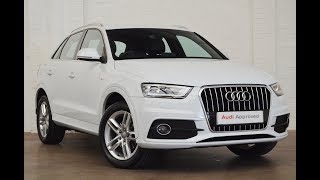 LB14GRZ AUDI Q3 TFSI S LINE WHITE 2014 Slough Audi [upl. by Starlene]