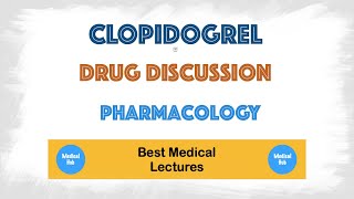 Clopidogrel 75mg tablet pharmacology  mechanism of action uses and side effects [upl. by Alemak]