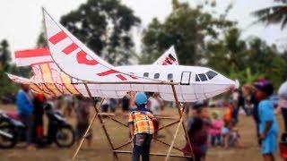 LAYANG  LAYANG UNIK MODEL PESAWAT KITE [upl. by Noterb]