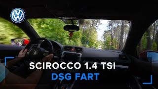 Scirocco 14 TSI EXHAUST SOUND amp DSG FART [upl. by Harlene555]