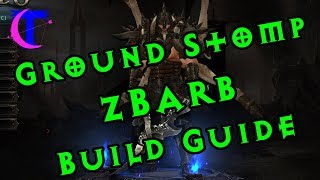 Diablo III  Support Barbarbian Ground Stomp Build Guide [upl. by Ludovika]