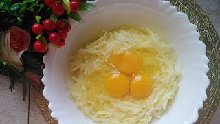 Potato Egg Pizza Twist to An Ordinary Snack  Without Oven  Bilkis Food Art [upl. by Ojyma]