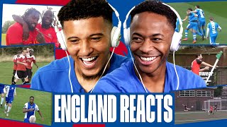 quotImagine Doing That In The Premquot 🤩 Sancho amp Sterling React To Grassroots Worldies  England Reacts [upl. by Akinej]