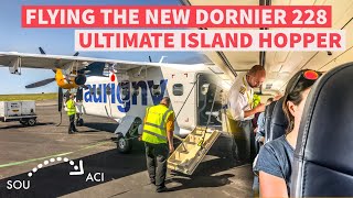 Aurigny Dornier 228NG TRIP REPORT  Southampton to Alderney [upl. by Ttihw]