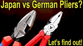 Japan vs German Pliers LINEMAN Knipex vs Vampliers Fujita Milwaukee DeWalt Channellock [upl. by Anahsat]