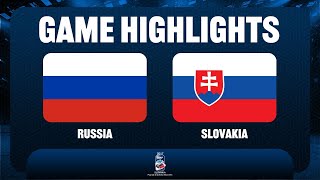 Russia vs Slovakia QF  2017 IIHF Ice Hockey U18 World Championship [upl. by Schrick]