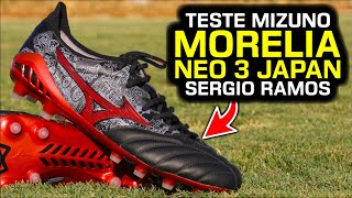 A Mizuno acertou de novo  Teste chuteira campo Mizuno Morelia Neo III SR4 Japan [upl. by Kronick421]