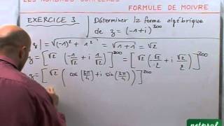 53 Nombres complexes  Formule de Moivre [upl. by Eineg]