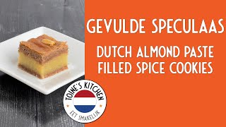 How to Make Gevulde Speculaas Dutch Almond Paste Filled Spice Cookies [upl. by Atnas]