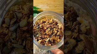 Homemade granola Written recipe in comments foodshorts youtubeshorts easyrecipe granola food [upl. by Ailedua]