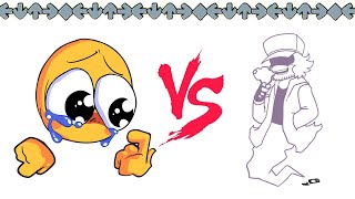 FnF Crying Cursed Emoji VS Garcello Fading  FNF ANIMATION [upl. by Amary811]