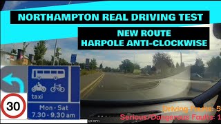 Northampton Real Driving Test  New Route  Harpole AntiClockwise Fail With Sat Nav And Commentary [upl. by Hirsh]