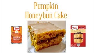 Pumpkin Honeybun Cake [upl. by Llenil]