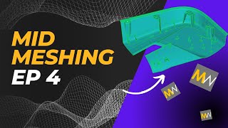 MeshWorks Tutorial  HOW TO EPISODE 4 Midsurface Meshing [upl. by Ekez343]