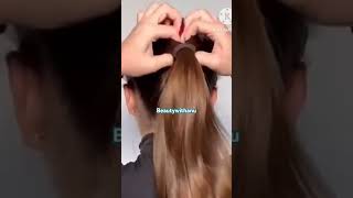 Quick ponytail beautywithanu makeuptutorial haircare ponytail [upl. by Ailekahs]