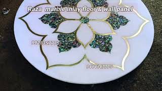 architecture floor design marble inlay brass mother of pearl inlay inlay art brass [upl. by Eeryt]