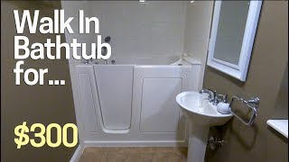 10000 Walk In Bathtub for 300 Install it Yourself I did [upl. by Alleuol]