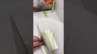 White Leek Cutting Skills amazingcutting vegitablecutting [upl. by Aihpledalihp]