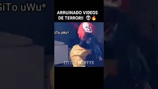 ARRUINADO VIDEOS DE TERROR 👽🔥 memes humor xd miedo [upl. by Airdnekal739]