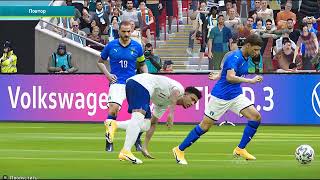 Italija vs Engleska  Golovi i najvažniji događaji  EURO 2020 [upl. by Renraw]