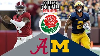 Rose Bowl Game 2023 Simulation  Alabama vs Michigan [upl. by Randolf]