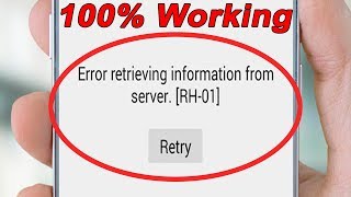 Fix Error Retrieving Information From Server rh01 In Google Play Store [upl. by Javler]