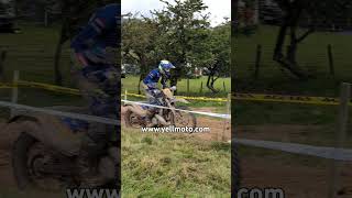 Tim Louis Belgium Enduro Rider number 542 Crossing the logs on Acerbis Cross Test Sunday GP Enduro [upl. by Anilram]