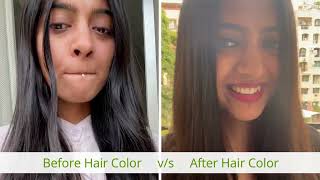 Hair Coloring at Home Using Garnier Color Naturals Hair Color [upl. by Dodi]