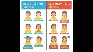 signs of hypoglycemia n hyperglycemia [upl. by Auroora]