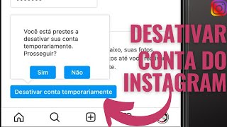 Como desativar a Conta do Instagram [upl. by Dleifyar308]