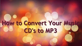 How to Convert Music CD to MP3 Free [upl. by Mikeb]