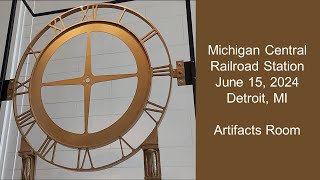 Michigan Central Railroad Station  Artifacts Displays [upl. by Obara973]