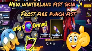 Freefire New Winterland Fist Skin in Pakistan Server 2023  Freefire New Frost Fire Punch Fist Skin [upl. by Keil]