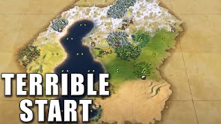 Turning a Disaster Start into a Win in Civ 6 [upl. by Peltz]