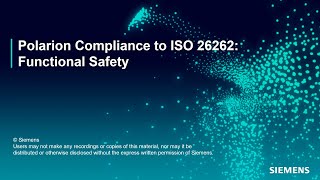 Polarion for Auto  ISO26262 Compliance [upl. by Olsen]