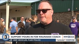 Community members show support for Waunakee coach whose contract wasnt renewed [upl. by Anitnamaid]