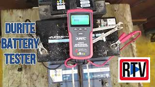 Durite Battery Tester with smart charge analyser 052474 overview and test [upl. by Oicneconi]